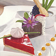 水彩画欣赏-被阳光镀过金的日子