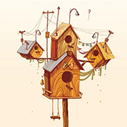 插画欣赏-我爱我家