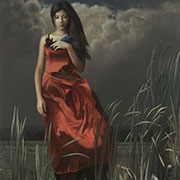 品味默涵的画 如茗一壶绿茶 