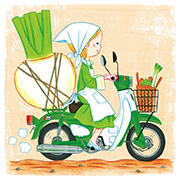 田島直人清新小插画