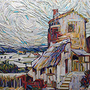 木块创作出的油画