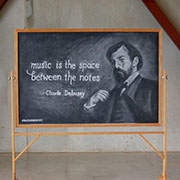 粉笔在黑板上的艺术