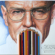 超写实彩铅人物肖像欣赏