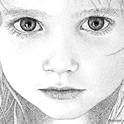 用画笔点出来的素描 - Pablo Ju